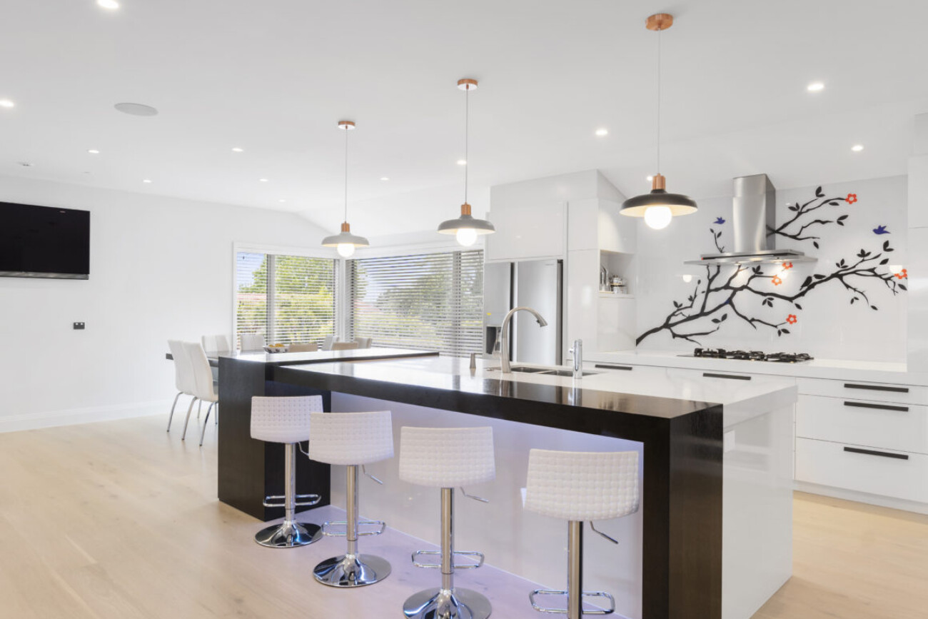 image of kitchen lighting done by ben cable electrical