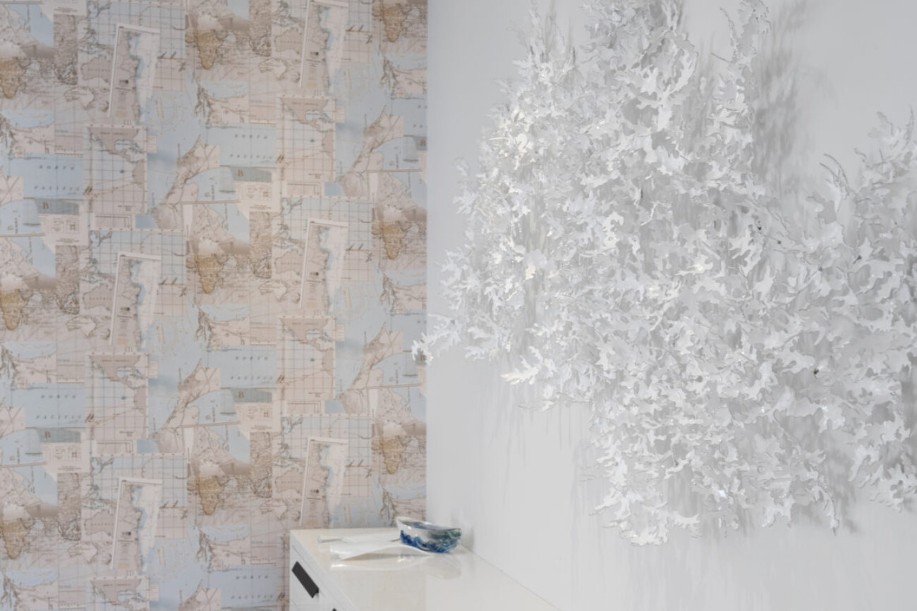 feature display lighting by overhead light